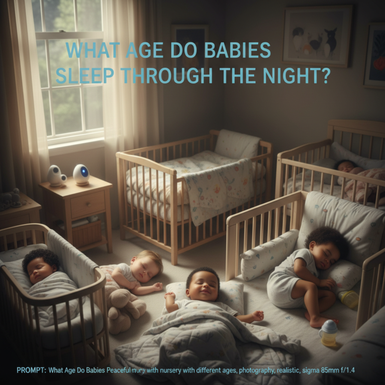 What Age Do Babies Sleep Through the Night? Peaceful nursery with infants of different ages sleeping.
