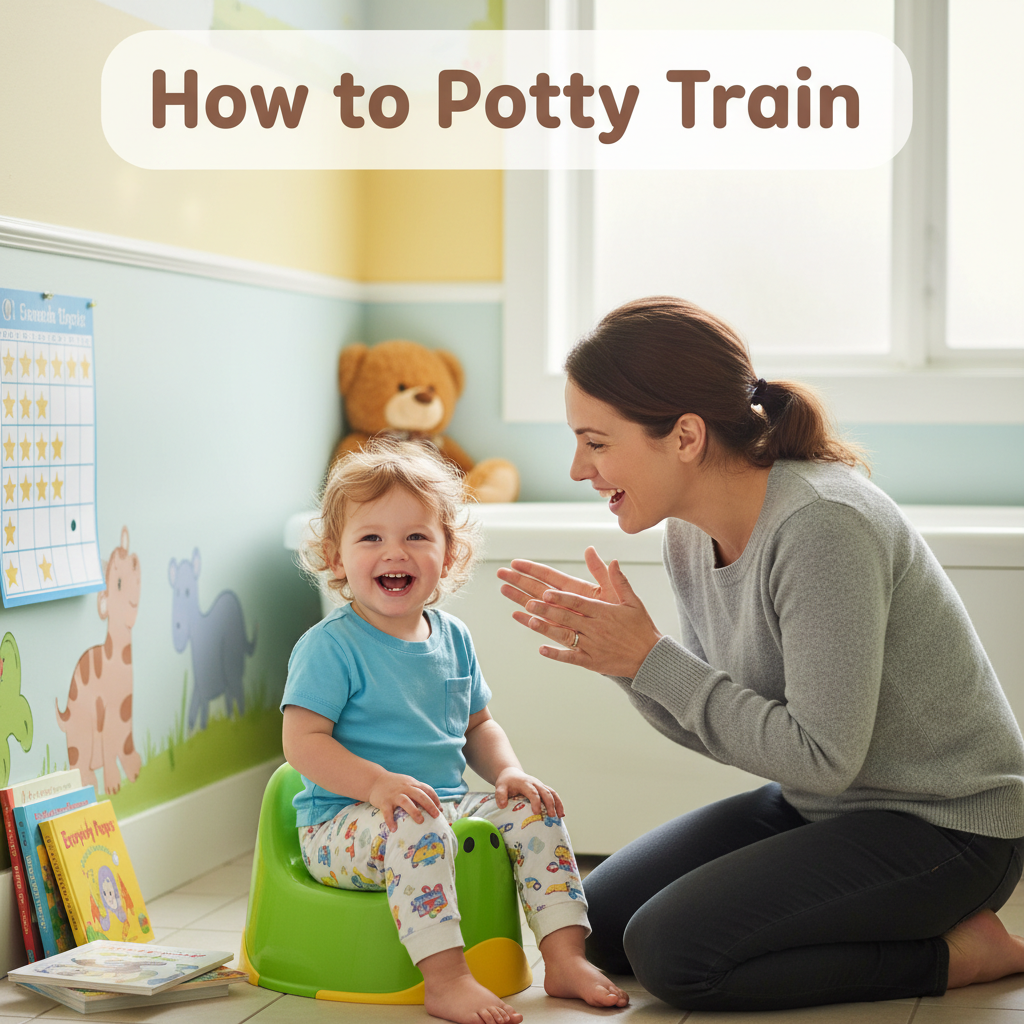 alt_text A proud toddler on a potty, smiling with parent support, in a bright, kid-friendly bathroom setting.