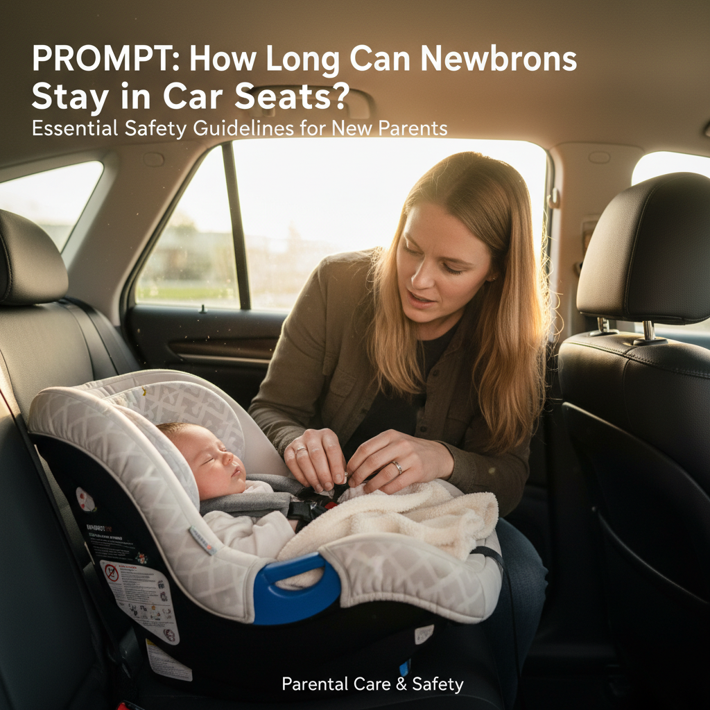 Parent securing newborn in rear-facing car seat; safety tips for new parents featured on the cover.